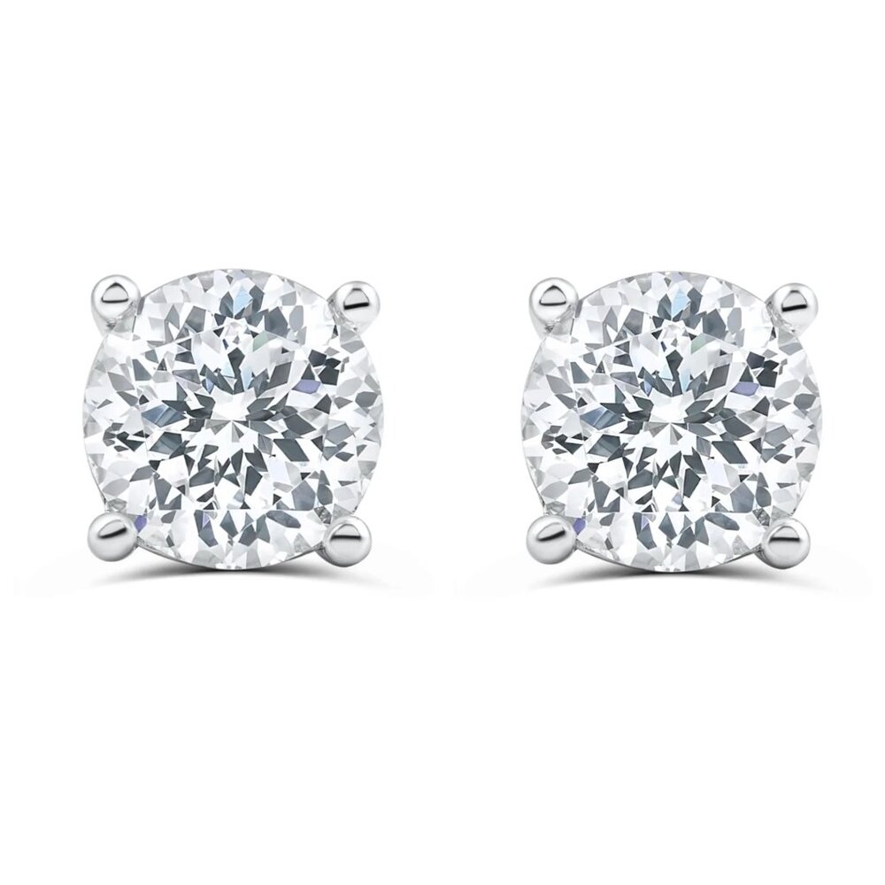 Modern Gents The Ritz Stud Earrings BRAND NEW! Silver Stud Earring 1.25 Ct NWT